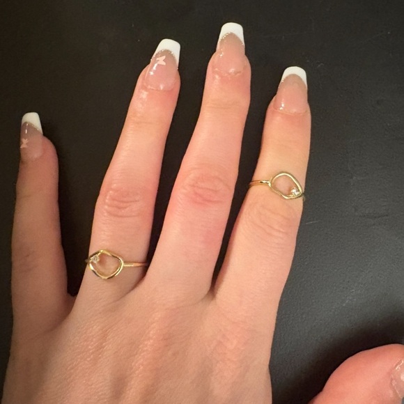 New Siizu ring , gold plated over  925 silver , grade AAA cubic zirconia - Picture 6 of 6